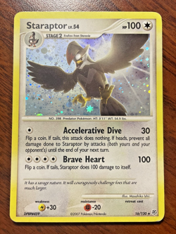 Pokemon Card - Staraptor 16/130 Rare- Holo- Diamond & Pearl 2007 - Image 1