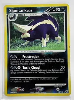 Skuntank 15/130 Reverse Holo Pokemon Card Diamond & Pearl 2007 MP - Image 1