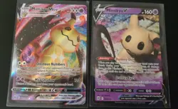 Mimikyu V & Mimikyu VMAX SWSH09: Brilliant Stars 068/172 069/172 Pokemon NM - Image 1