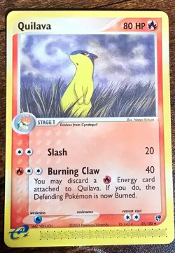 Quilava 51/100 Sandstorm Regular Pokemon Tcg Lp/nm - Image 1
