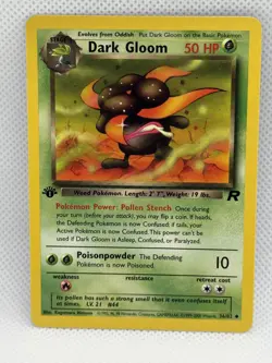 Pokemon Dark Gloom 36/82 - NM Uncommon - 1st Edition Team Rocket 2000 WotC Pokem - Image 1