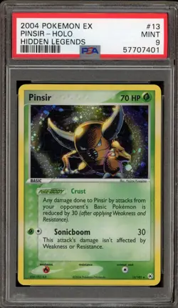 Pokemon Pinsir EX Hidden Legends Holo Rare #13 PSA 9 Mint - Image 1
