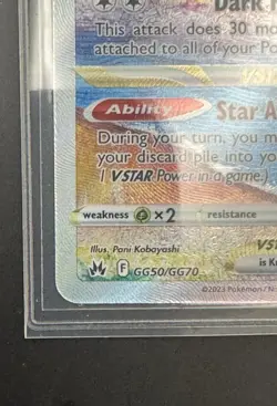 Pokemon Darkrai VSTAR GG50/GG70 Crown Zenith Galarian Gallery Ultra Rare Holo - Image 5