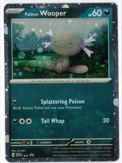 Pokemon TCG Paldean Wooper Black Star Promos SVP 041 Cosmos Holo - Image 1