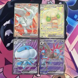 Pokemon TCG | Scarlet & Violet White Flare Full Art SR X4 Card Bundle - Image 1
