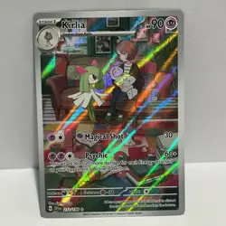 Pokemon TCG Kirlia Scarlet & Violet Base Set Holo Illustration Rare Card 212/198 - Image 1
