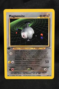 Magnemite 1st Edition 26/75 NM Neo Discovery Unlimited Regular Rare Pokemon TCG - Image 1
