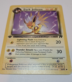 Pokemon TCG Dark Jolteon 38/82 Rocket Set 1st Ed Uncommon. Authentic. Ungraded. - Image 2