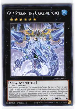 Gaia Stream, the Graceful Force Common DUAD-EN047 Duelist's Advance NM YuGiOh - Image 1