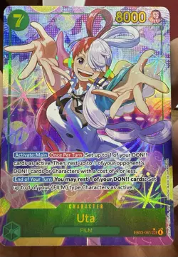 2026 One Piece Heroines Edition Uta Secret Rare Alt Art #EB03-061 - Image 4