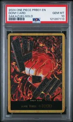 Gold Don!! Card - Sakazuki - PRB01 Premium Booster The Best - PSA 10 - Image 2
