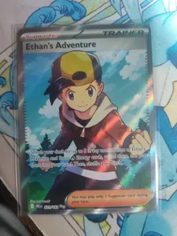 Ethan's Adventure 221/182 Destined Rivals 2025 Full Art Trainer Pokemon Card TCG - Image 1