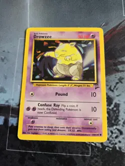 Drowzee 3 Card Lot Gym Challenge, Team Rocket, Base Set 2 Pokemon - Image 3