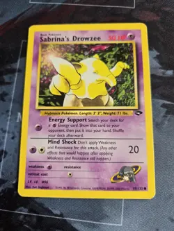 Drowzee 3 Card Lot Gym Challenge, Team Rocket, Base Set 2 Pokemon - Image 5