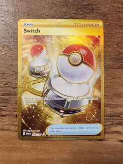Switch 206/165 NM Hyper Rare Pokemon Scarlet & Violet 151 Trainer Item TCG Card - Image 1