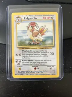 Pidgeotto - 22/102 - Pokemon Base Set Unlimited Rare Card TCG Vintage Ar - Image 1
