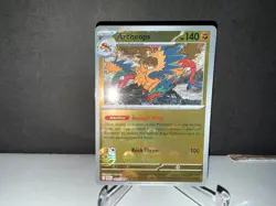 2025 Pokemon Archeops 051 S&V White Flare Poke Ball Reverse Holo Rare Card NM+ - Image 1
