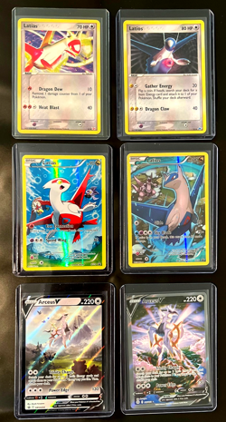 Pokemon Latias XY78 & Latios XY79 Promo Set (2) + Arceus SWSH240 6 Card Lot - NM - Image 1