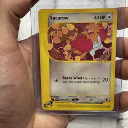 Pokemon TCG Spearow 130/165 Expedition Base Set Regular Vintage Card 2002 LP/NM - Image 1