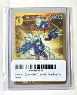 Pokemon Quaquaval ex Gold Secret Rare Card - Image 1