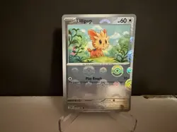 2025 Pokemon TCG Lillipup 074 S&V White Flare Poke Ball Reverse Holo Card NM+ - Image 1