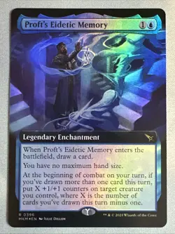 MTG / Proft's Eidetic Memory / MKM / #0396 / FOIL (Extended Art) / Rare / NM - Image 1