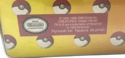 1999 Vintage Pokemon 3-Ring Card Binder Thunder Wave Electric Nintendo Made USA - Image 5