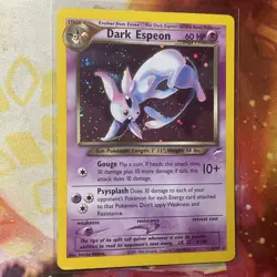 Pokemon TCG Neo Destiny “Dark Espeon” 4/105 Holo Rare Unlimited Card MP - Image 2