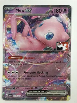 Mew EX 151/165 Prize Pack Series Cards Double Rare Holo Basic - Image 1