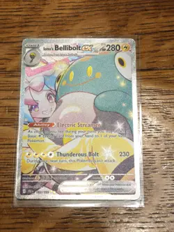 Pokemon TCG Iono's Bellibolt EX Journey Together Ultra Rare Holo Card 183/159 NM - Image 2