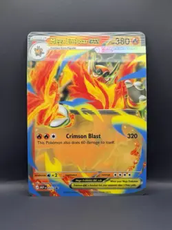 Mega Emboar ex 035 JUMBO PROMO LENTICULAR Ascended Heroes Pokemon Oversized Card - Image 2