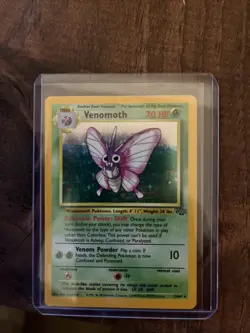 Pokemon TCG Jungle Venomoth Holo Rare Card 13/64 - Image 1