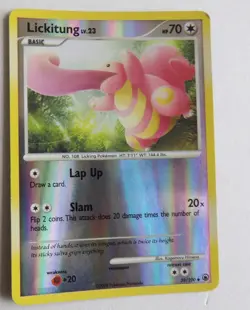 2008 Pokemon Card - Lickitung Majestic Dawn 39/100 Uncommon Reverse Holo - Image 2
