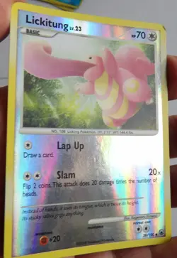 2008 Pokemon Card - Lickitung Majestic Dawn 39/100 Uncommon Reverse Holo - Image 3