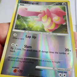 2008 Pokemon Card - Lickitung Majestic Dawn 39/100 Uncommon Reverse Holo - Image 4
