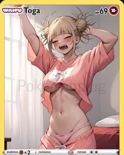Toga Morning Non Holographic Trainer Sexy Anime Waifu Adult Card 10-26 - Image 1