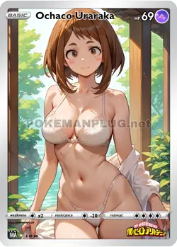 Ochaco Uraraka Art Goddess Story Waifu Trading Card - Image 1