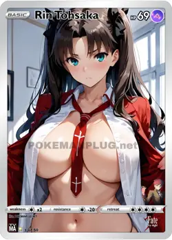 Rin Tohsaka Art Goddess Story Waifu Trading Card - Image 1