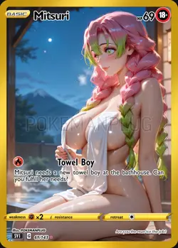Mitsuri 2 Waifu Anime Girl Trading Card ACG Custom - Image 1