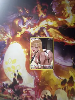 Marin Leach Non Holographic Trainer Sexy Anime Waifu Adult Card 10-26 - Image 1