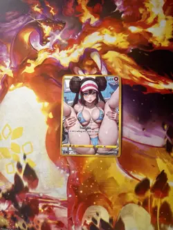Rosa Non Holographic Trainer Sexy Anime Waifu Adult Card - Image 1