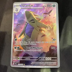Tyranitar 222/193 Holo Illustration Rare Paldea Evolved Pokemon Card - Image 1