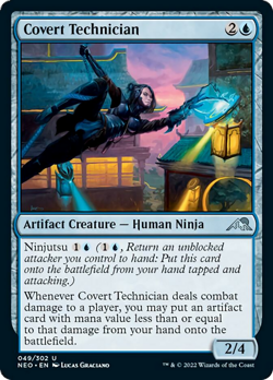 Covert Technician FOIL Kamigawa: Neon Dynasty NM Artifact Uncommon CARD ABUGames - Image 1
