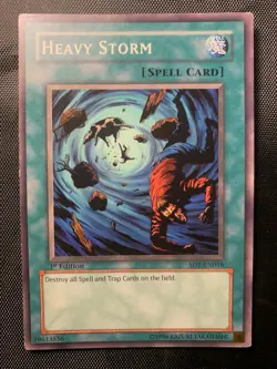YuGiOh Card - Heavy Storm - SD1-EN016 - 1st Edition - Hp TCG - Image 1