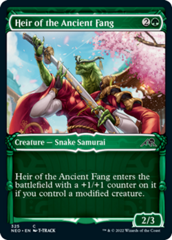 Heir of the Ancient Fang (Showcase) FOIL Kamigawa: Neon Dynasty NM CARD ABUGames - Image 1