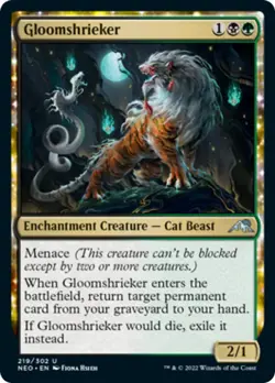 Gloomshrieker FOIL Kamigawa: Neon Dynasty NM Black Green Uncommon CARD ABUGames - Image 1