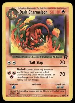Pokemon Cards Dark Charmeleon 32/82 Team Rocket Uncommon MP - Image 1