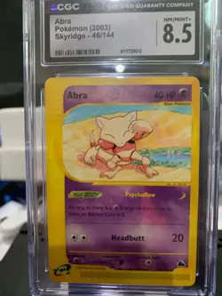 Pokemon Card Abra 2003 Skyridge CGC 8.5t 46/144 - Image 1