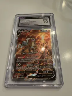 Pokemon Card Galarian Gallery Crown Zenith Entei v GG36/GG70 CGC 10 - Image 1