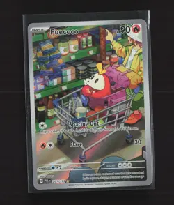 2023 Pokemon Fuecoco Illustration Rare Full Art Holo Card Paldea Evolved 201/193 - Image 1